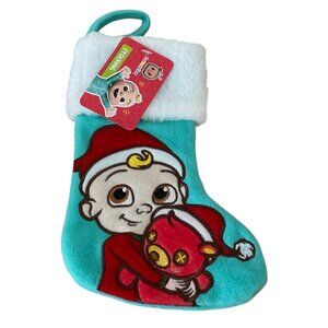 CoComelon Christmas Stocking With JJ Bear Plush Appliqué Hobby Lobby New w Tag